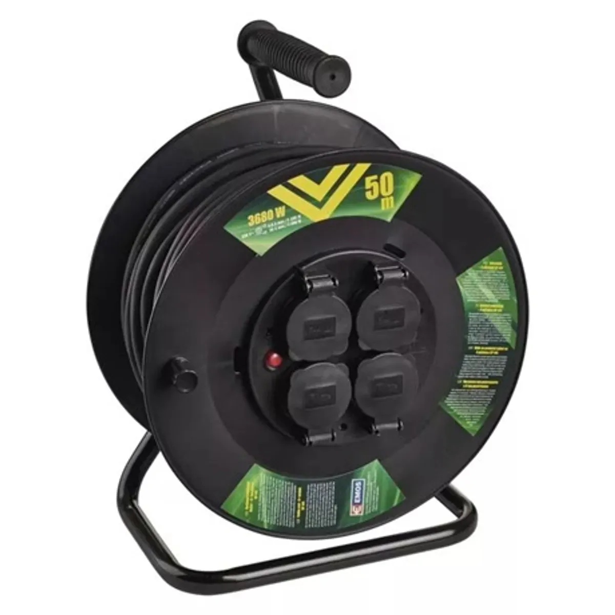 Emos P08250 kábeldob 50 m 4 aljzat 1,5 mm2 IP44 230V #1