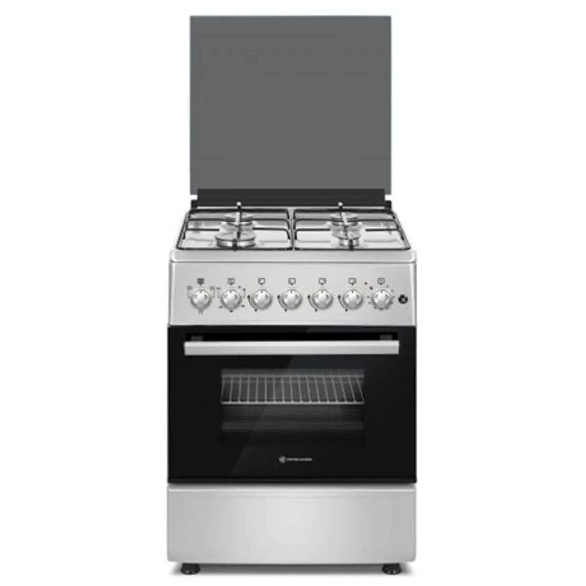 Novacook F6B40EF INX tűzhely kombinált inox, szabadonálló, 4 főzőzóna, 56 L sütő, grill #1