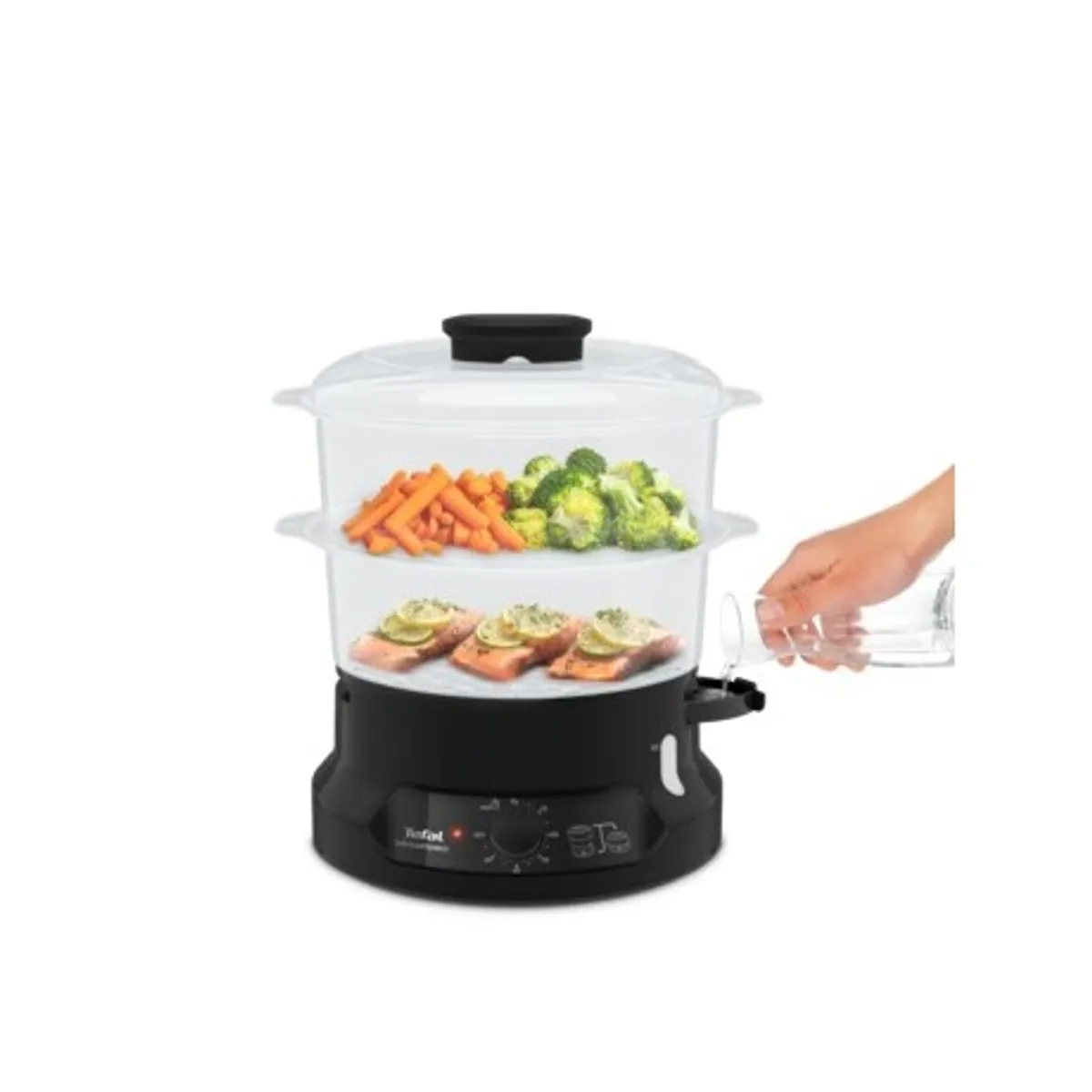 Tefal VC139810 Minicompact ételpároló 2-tálas, 6 L, BPA-mentes, 60 perces időzítő, automatikus kikapcsolás #2