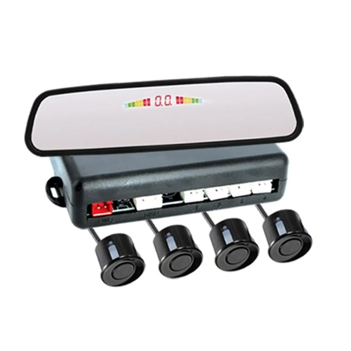Carguard 55072-4 tolatóradar 4 szenzoros integrált visszapillantó tükörrel #1