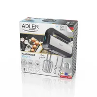 Adler AD4225 kézimixer rozsdamentes acél, 800W, 3 funkció, 5 sebesség, turbo, kivehető rozsdamentes mixer és dagasztó szárak, LED kontrolllámpa, 96 cm #6