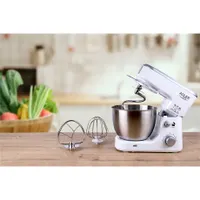 Adler AD4216 konyhai robotgép 6 sebesség 4 literes edény fröccsenésgátló 3 tartozék: sima habverő, tojásfelverő, tésztagyúró 220-240V #7
