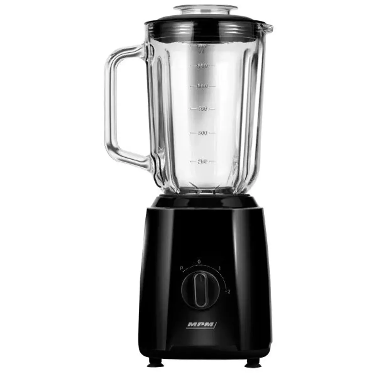 MPM MBL-37 turmixgép 1500 ml üvegkancsó, 2 sebesség + pulzus, jégzúzás, rozsdamentes pengék, fedél hozzáadás közben, csúszásgátló lábak, 500 W #1