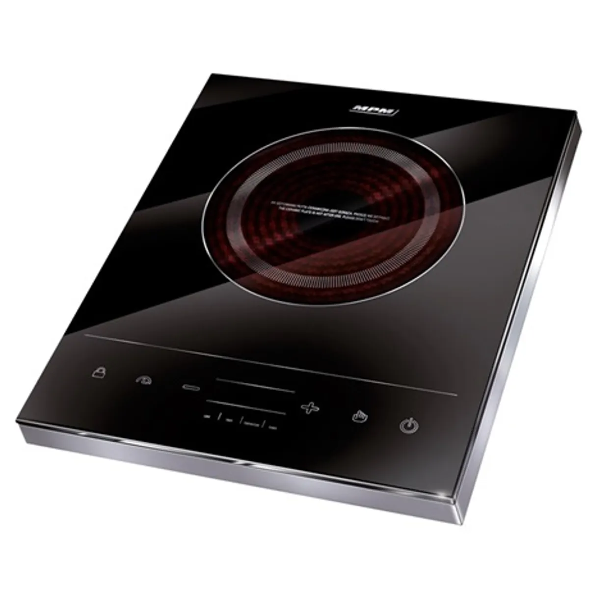 MPM MKE-06 indukciós főzőlap érintőképernyős LCD, érintésre hideg, időzítő 0-180 perc, hőmérséklet 60-240 C, teljesítmény 200-1800 W #1