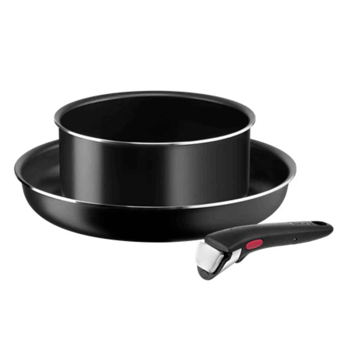 Tefal L1539243 Ingenio 3 részes edénykészlet levehető fogantyú titán bevonat 28 cm serpenyő, 20 cm lábas #1