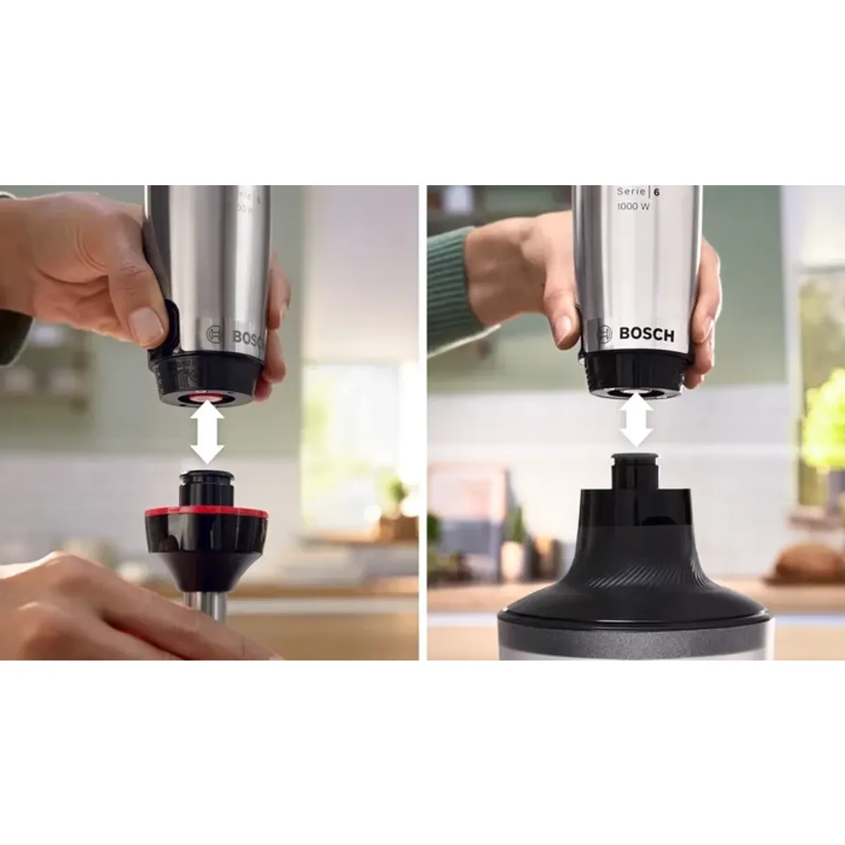 Bosch MSM6M633 ErgoMaster Serie6 botmixer egykezes 1000 W fém szár nemesacél fej passzírozó habverő mérőkehely #9