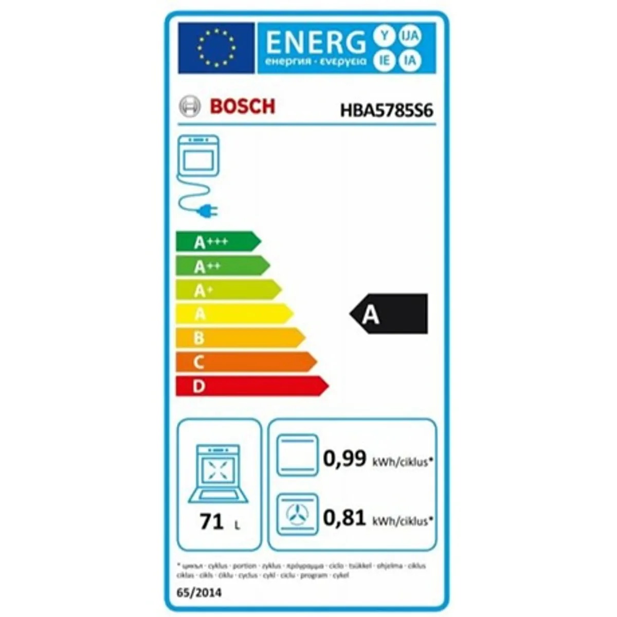 Bosch HBA5785S6 beépíthető sütő, 71 l, 9 funkció, 3D hőlégbefúvás, pirolitikus öntisztítás, AutoPilot30, maghőmérő, Home Connect #9