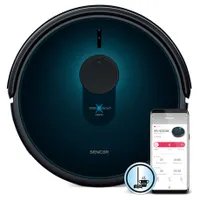 Sencor SRV9250BK robotporszívó wifi időzítés mop funkció navigáció VSLAM 475 ml portartály #1