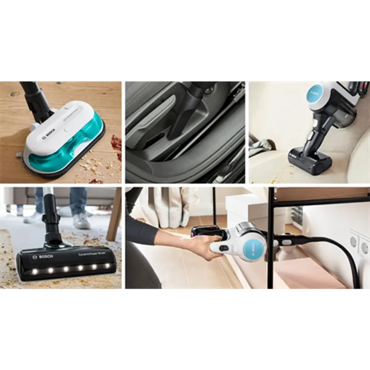Bosch BCS71HYG3 Unlimited 7 ProHygienic Aqua 18V 3Ah Li-Ion 40 perc HEPA 2in1 DynamicAqua felmosó- és szívófej LED-fénnyel tartalék mopkészlet #5