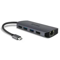 Yenkee YTC 081 USB-C hub 8 az 1-ben PD 100W HDMI 4K30 USB 3.2 Gen2 RJ-45 SD MicroSD #4