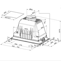 Faber INKA PLUS HCS X A70 INKA PLUS HCS X A70 700 mm energiaosztály B 230-590 m3h 3 sebesség 2x LED zaj 47-63 dB #2