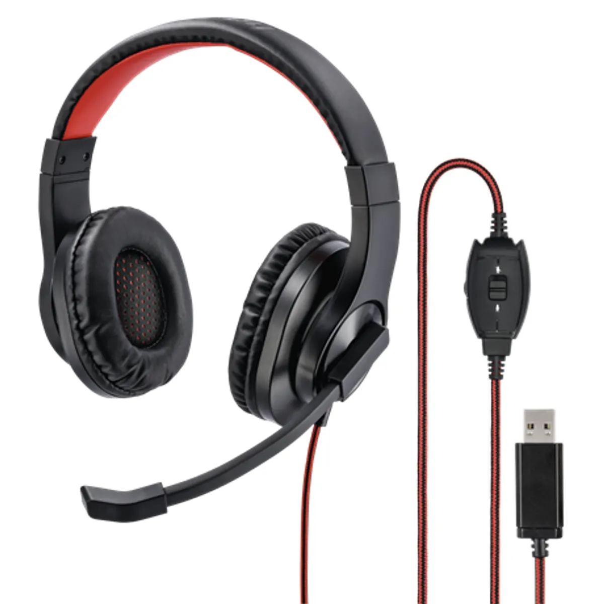 Hama 00139927 PC-headset HS-USB400 USB-A 2m fekete 40mm 20 Hz-20 kHz mikrofon 100 Hz-10 kHz némító gomb #1