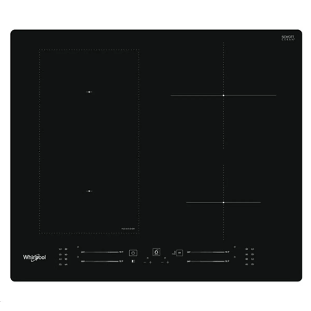 Whirlpool WL S7960 NE indukciós főzőlap 4 zóna, beépíthető 56x56 cm powerboost, flexicook, maradékhő kijelzés, időzítő, gyermekzár #1