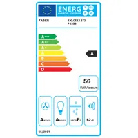 Faber DAISY BK A55 páraelszívó 550mm energiaosztály A érintésvezérlés led világítás elvezetés 150-120mm 3-sebesség kapacitás 310-720m3h #3