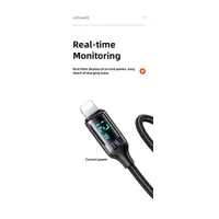 Usams SJ543USB01 USB-A Lightning kábel LCD kijelzős 2.4A 1,2m 480Mbps #4
