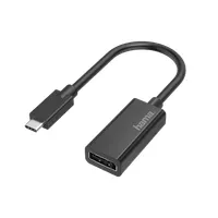 Hama 00200314 USB-C to DisplayPort adapter 4K 4096x2160 Thunderbolt 3 és 4 kompatibilitás fekete #1