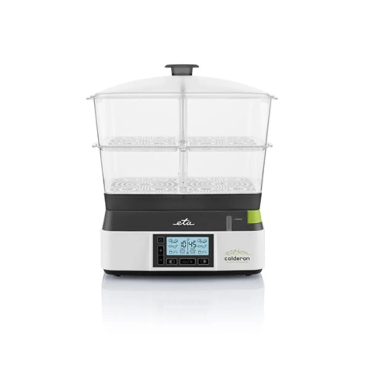 Eta 113490010 Pároló 11 l, 2 tál, 6 automatikus program, időzítő 99 perc, fenntartás 20 perc, kettős zóna, automatikus kikapcsolás, 1800 W #8