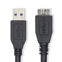 Nedis CCGL61500BK10 USB3.2 Gen 1 USB-A-Micro-B kábel, 1 m, 5 Gbps #1