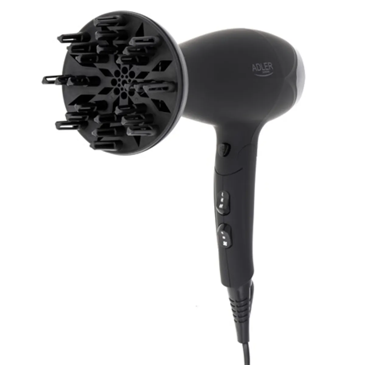 Adler AD2267 hajszárító 2100W 2 fokozat 3 hőmérséklet behajtható markolat diffúzor levegő szűkítő akasztófogantyú hideg levegő gomb 1.72 m #3