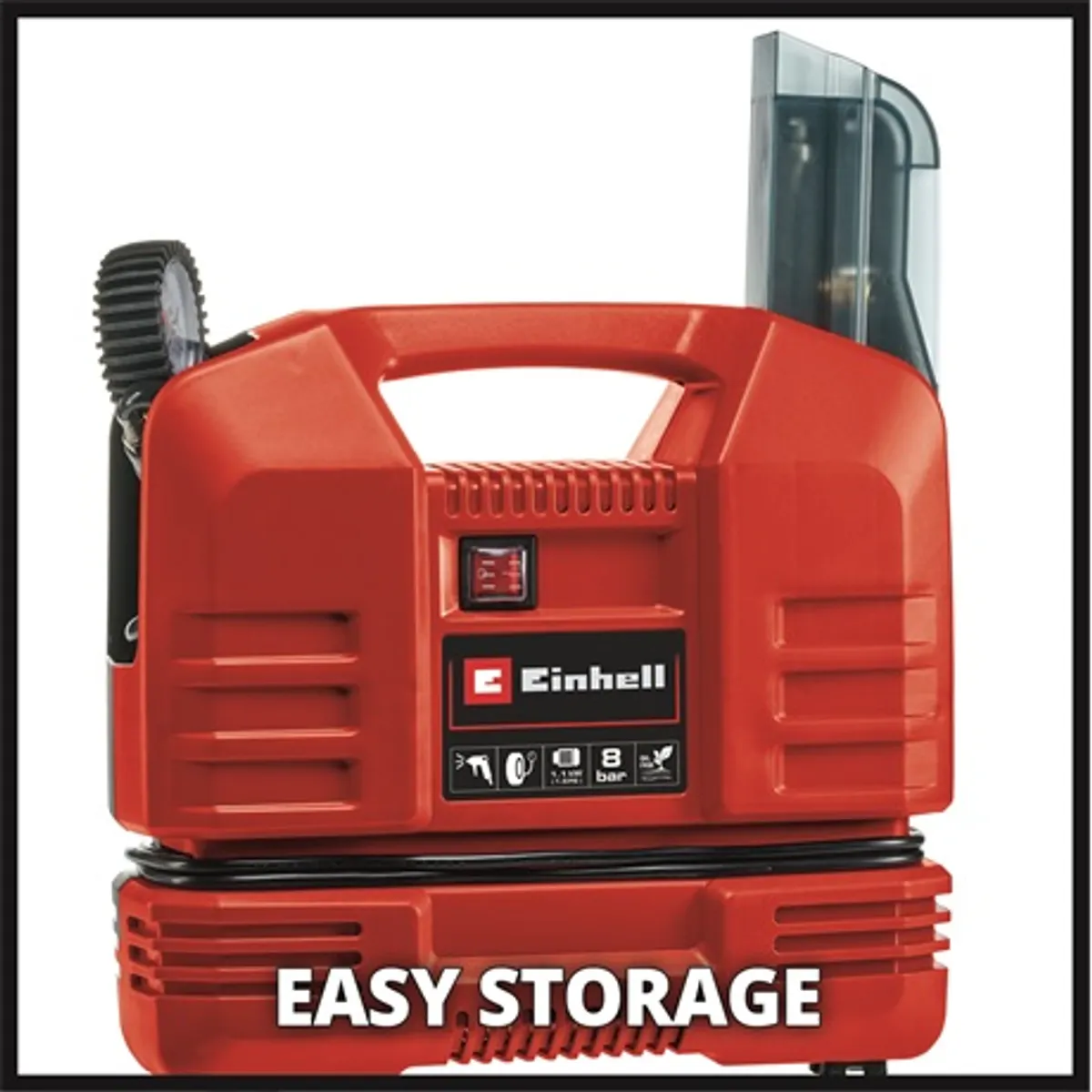 Einhell TC-AC 190 OF SET Kompreszor olajmentes 8 bar beépített tárolóval tartozékokkal #2