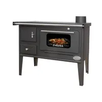Warnex NARODNA SP GLASS sparhelt 6 kW szürke 820x660x420 mm sütőtér 210x410x400 mm tűztér 200x380x260 mm #1