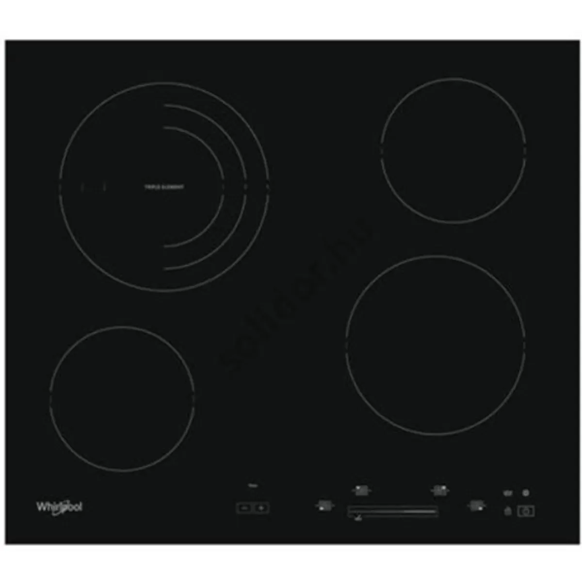 Whirlpool AKT 8900 BA Főzőlap beépíthető kerámia 4 zónás érintőszenzoros Premium Slider digitális kijelző időzítő maradékhő jelzés gyerekzár #1
