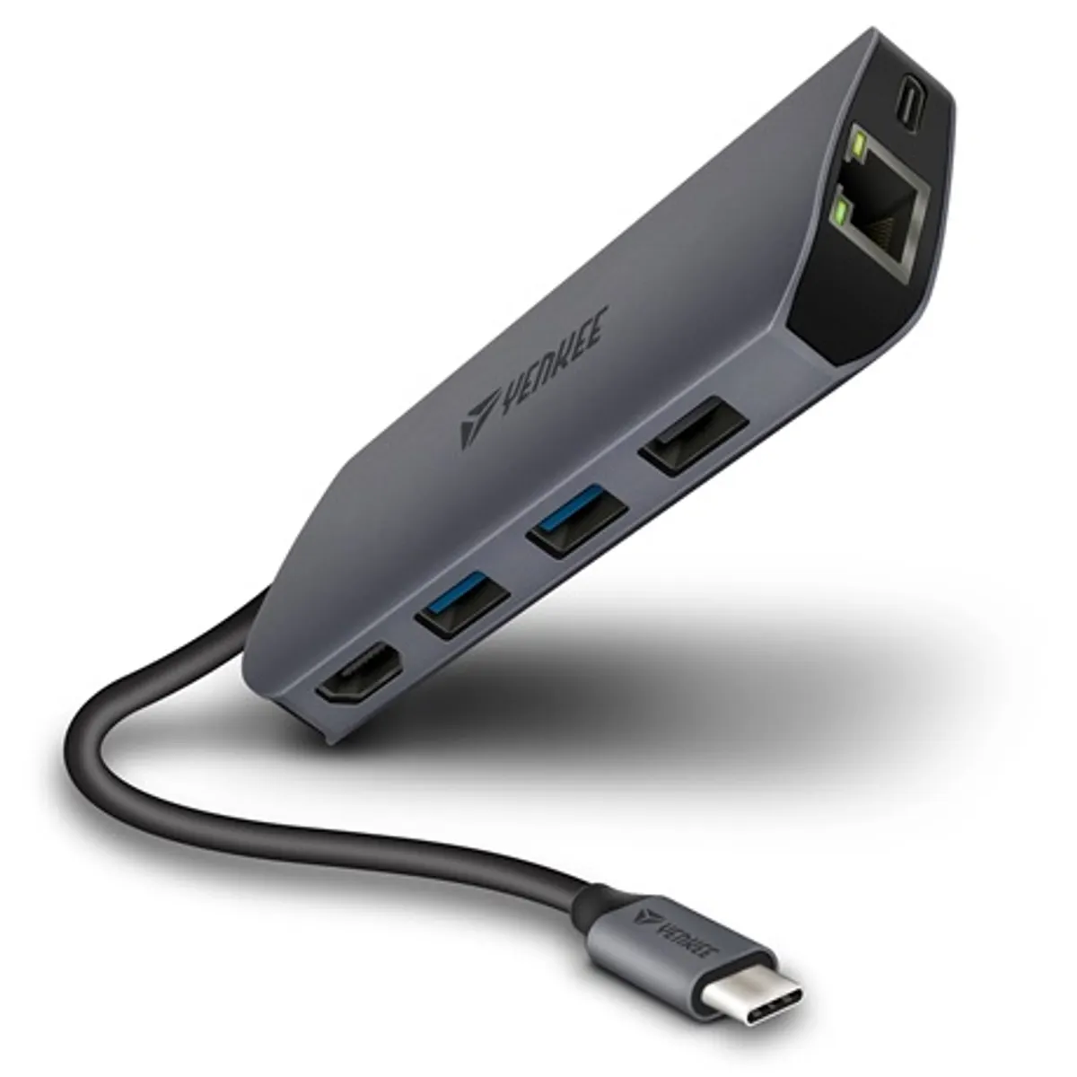 Yenkee YTC 081 USB-C hub 8 az 1-ben PD 100W HDMI 4K30 USB 3.2 Gen2 RJ-45 SD MicroSD #1