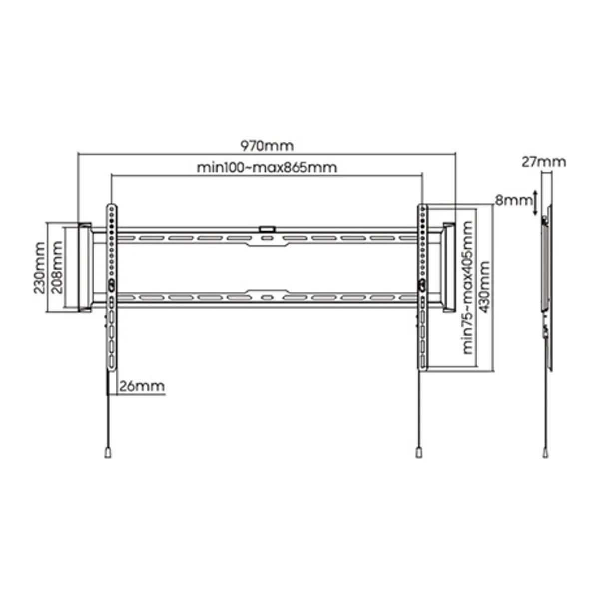 Stell SHO 7210 Fali konzol fix 43-90 COLL #4