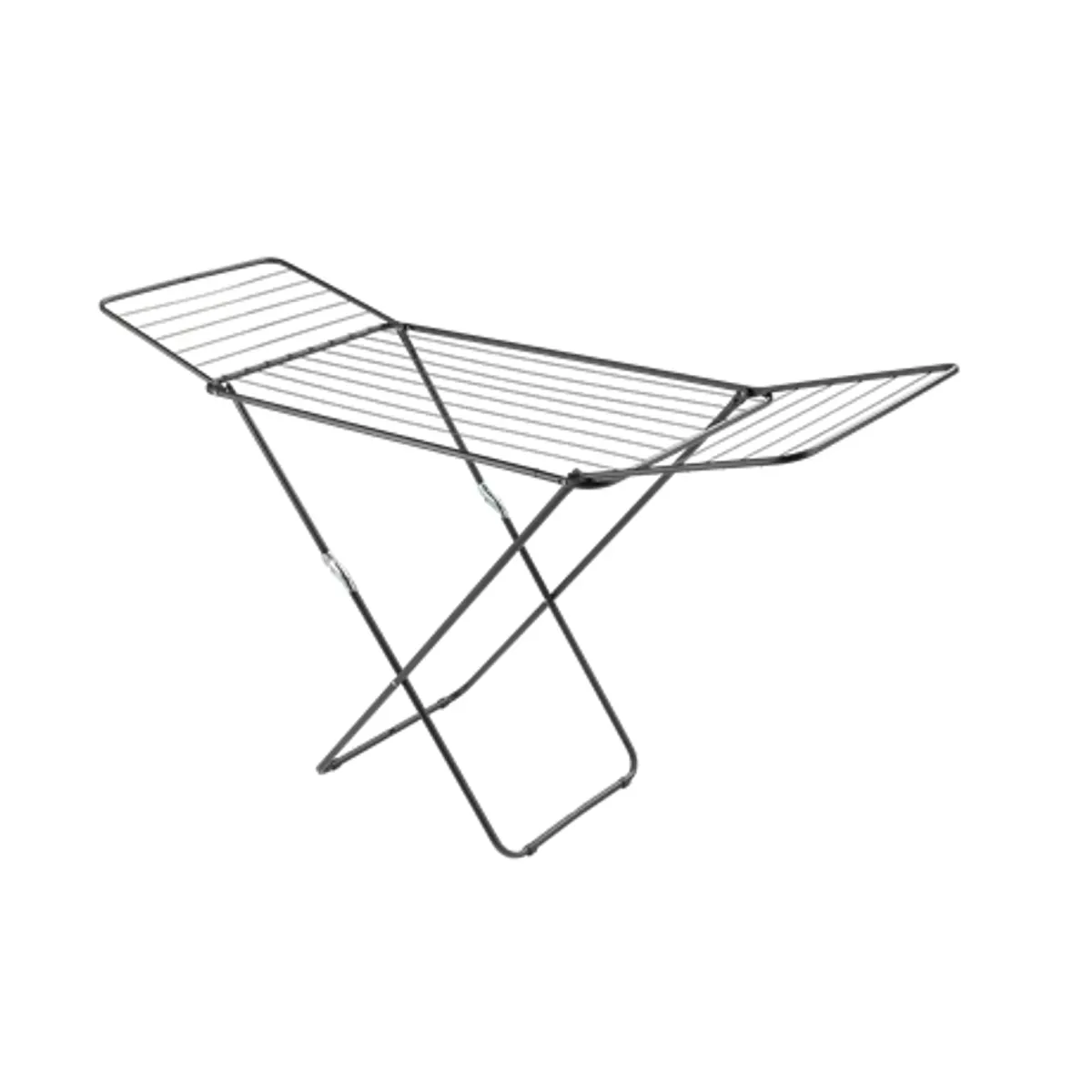 Metaltex MX407502 Vulcano pillangó ruhaszárító fekete 18 m szárítófelület 106x55x100 cm 3 év garancia #1