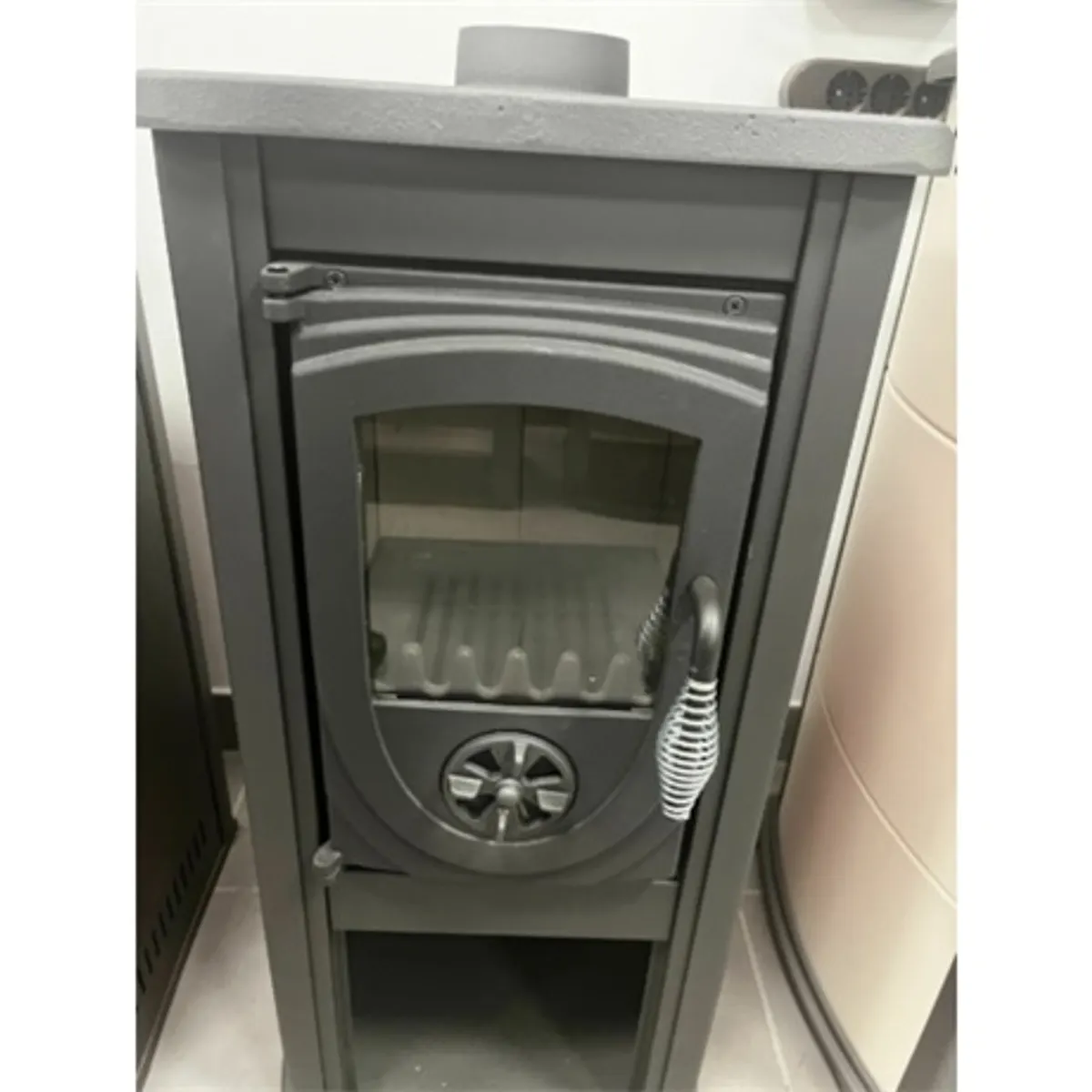 Warnex THALIA OKTA kandalló szabadonálló 3.9 kW piros 120 mm füstcső 396x850x375 mm #4