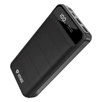 Yenkee YPB 3010 Powerbank 30 000 mAh USB-C bemenet Micro USB bemenet Lightning LCD kijelző 2x USB kimenet QC 2.0 és 3.0 45W Power Delivery