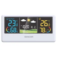 Sencor SWS 4100 W időjárás állomás belső és külső hőmérséklet és páratartalom 433 MHz 80 m #2
