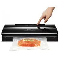 TEFAL VT254070 Vacupack Classic vákuumcsomagoló 130W fekete automatikus vákuumzárás csak lezárás Stop funkció 18 tasak