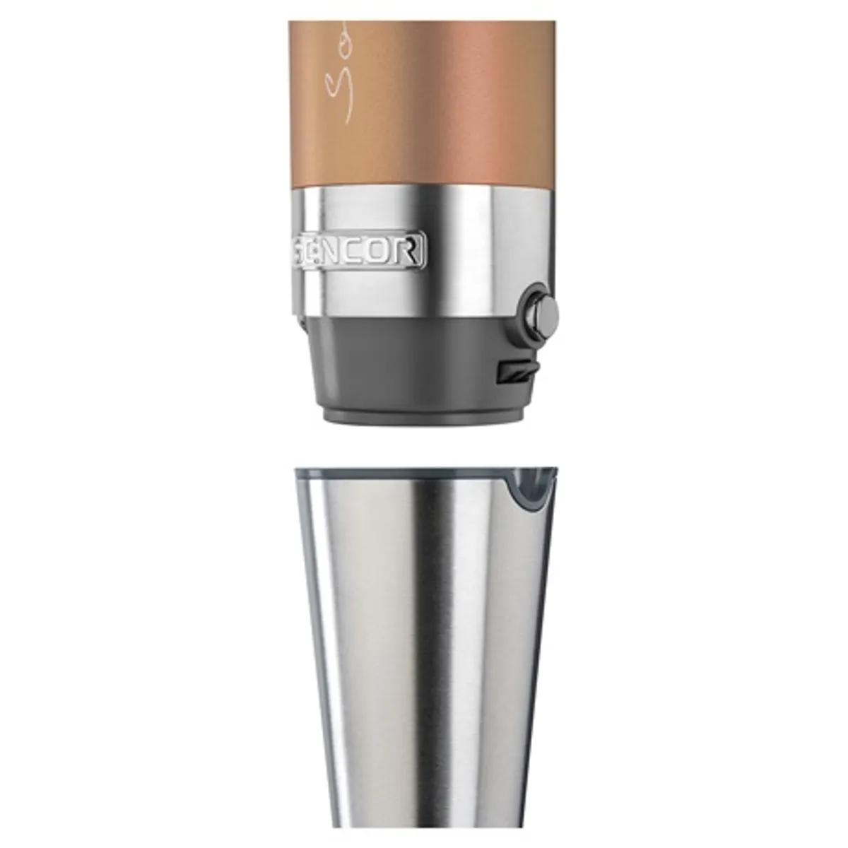 Sencor SHB5606GDEUE3 botmixer szett 1200 W Titanium Quad Blade 20 fokozat 800 ml mixelő edény 1250 ml aprító edény rozsdamentes acél pengék #7