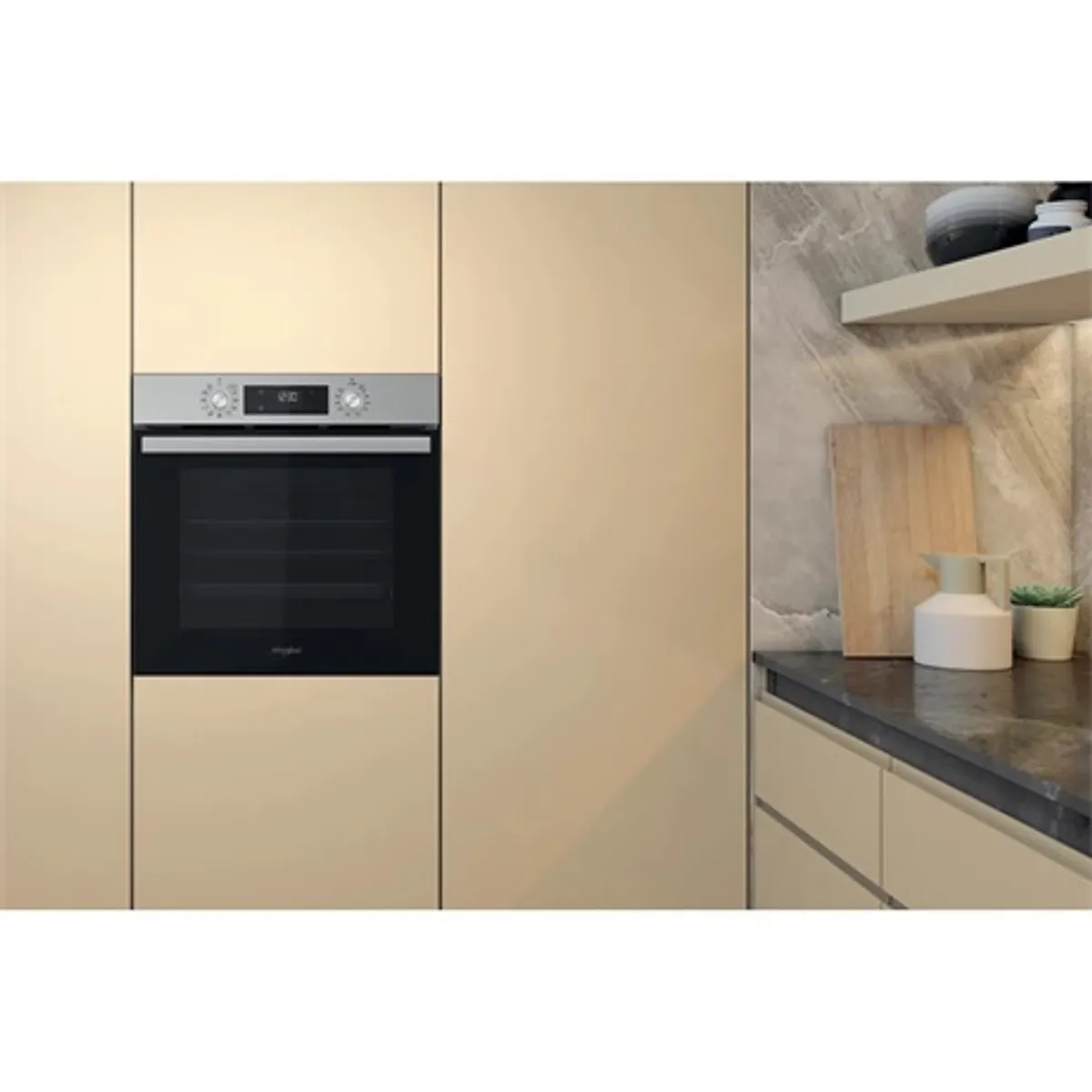 Whirlpool OMR58CU1SX beépíthető sütő A energiaosztály inox katalitikus panel teleszkópos sütősín 71 l 59,5x59,5x55,1 cm #5