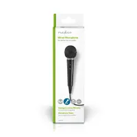 Nedis MPWD01BK dinamikus mikrofon 5 m kábel, 6,35 mm kimenet, kardioid, frekvencia 80 Hz-12 kHz, impedancia 600 Ohm, -75 dB, fekete #3