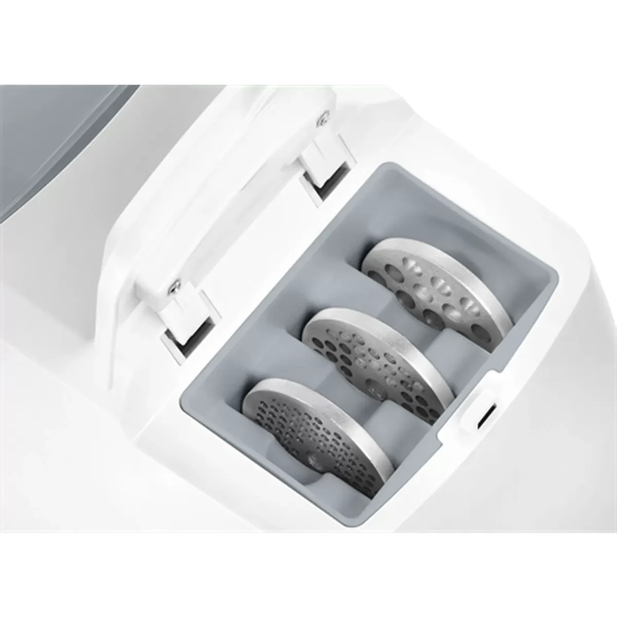 Bosch MFW66020 ProPower húsdaráló 600 W hátramenet kolbásztöltő kebabkészítő lyuktárcsák beépített tároló #7