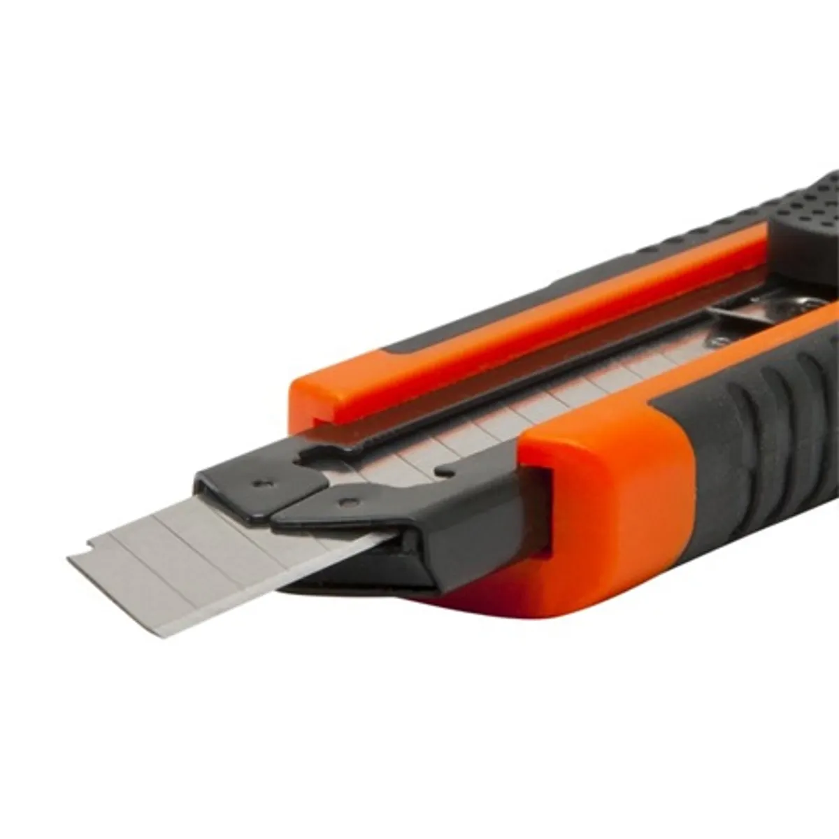 Handy 10811C Univerzális kés 18 mm penge behúzható és kitolható automatikus utántöltés 3 db penge ütésálló váz csúszóház markolat #4