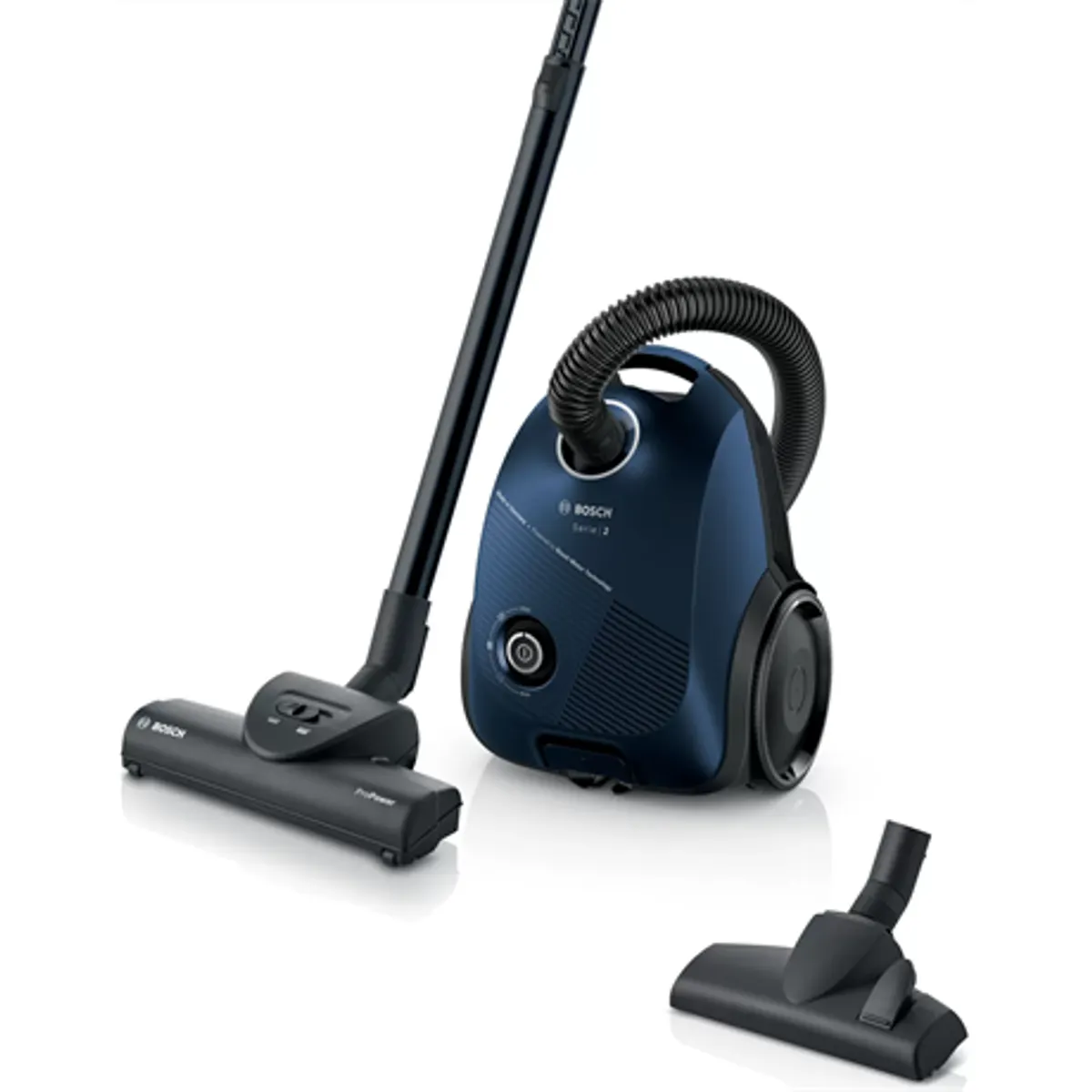 Bosch BGBS2BU1T Serie 2 porzsákos porszívó 80 dB mikroszűrő kék #1