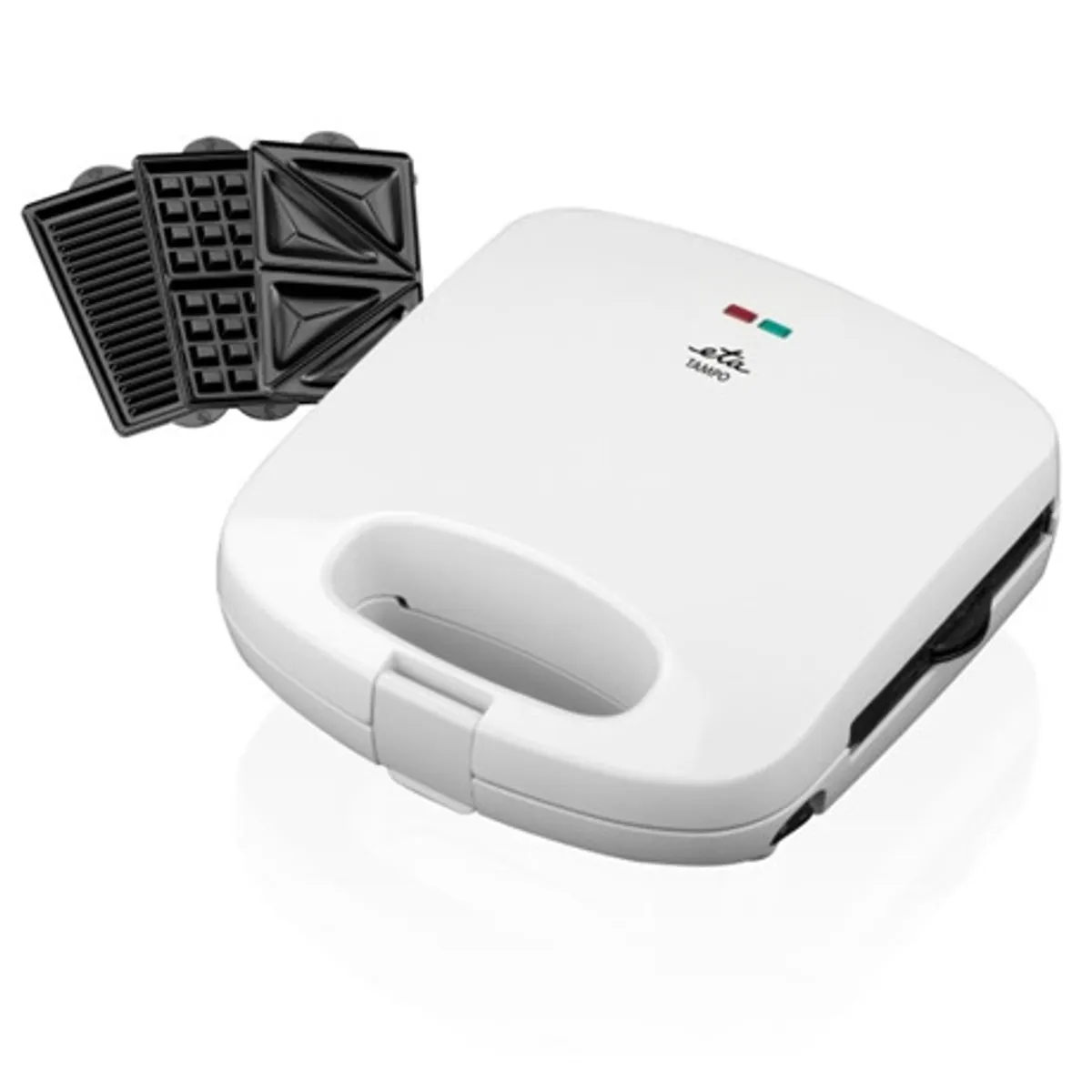 Eta 415690000 Szendvicssütő 3 az 1-ben 700 w automatikus hőmérséklet-szabályozás 180-os nyitás biztonsági hőbiztosíték csúszásgátló lábak #1