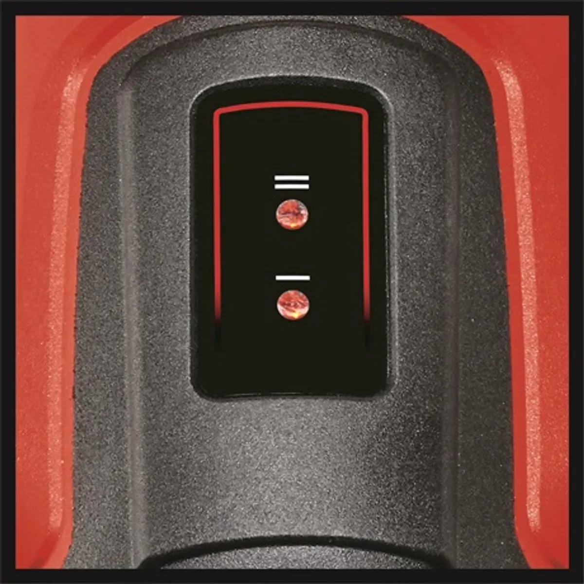 Einhell TE-HA 18 LI - SOLO Akkus hőlégfúvó 2 fokozat LED kijelző túlmelegedés védelem fúvóka-ledobó kihajtható fémkampó Softgrip #2