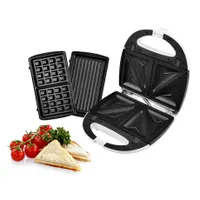 Hyundai SM627 3in1 szendvicssütő tapadásmentes felület túlmelegedés védelem hőszigetelt külső és fogantyú bekapcsolás jelző fény 700W 24x24x9 cm #3