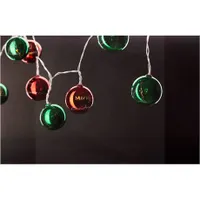 Entac ECL-CCBD-10WW karácsonyi gömb füzér 10 LED WW 1,65 m #1
