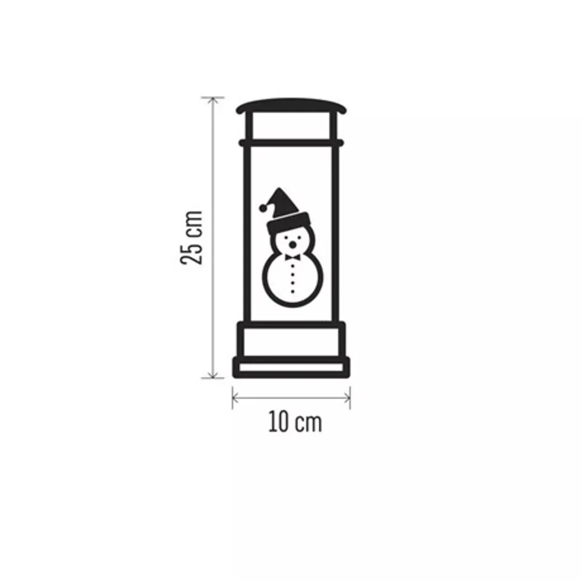 Emos DCLW18 telefonfülke LED dekoráció meleg fehér 10x10x25 cm beltéri időzítő 3xAA LED 1 db IP20 #3