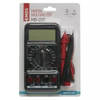 Emos M2092 MD-220 multiméter AC feszültség 2-600 V AC áram 2 mA-10 A DC feszültség 200 mV-600 V DC áram 2 mA-10 A 3,5 digit kijelző #3