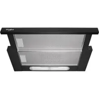 Whirlpool WAHTT 64 LM K Páraelszívó beépíthető 581 m3h 3 fokozat LED világítás 6W 2 izzók mechanikus kezelő mosható rozsdamentes acél zsírszűrő energiaosztály C #1