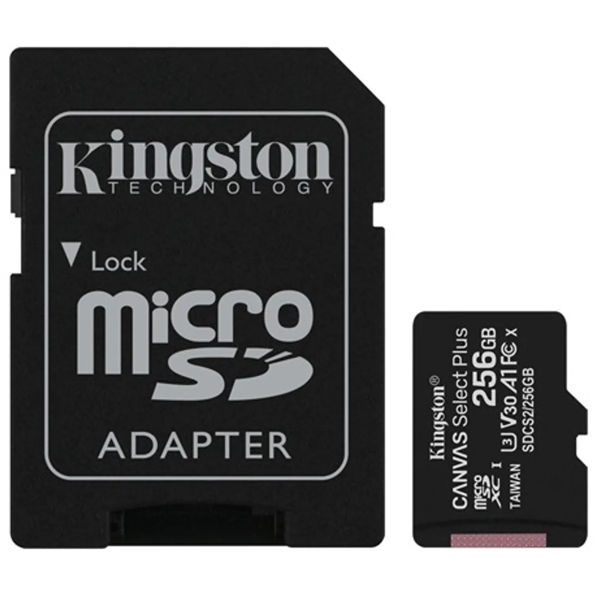 Kingston SDCS2/256GB Canvas Select Plus microSDXC Class 10 UHS-I A1 V30 adapterrel #3