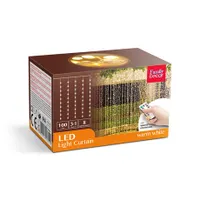 Family Decor 58906A led fényfüggöny 100 led melegfehér ip44 3 m kábel 300x100 cm #5