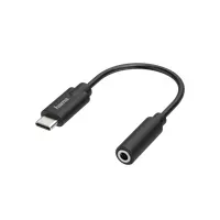Hama 00205282 USB-C 3,5 mm jack audio adapter HiFi sztereó fekete #1