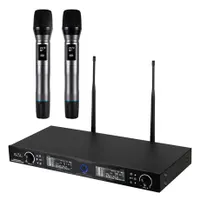 Sal MVN 910 vezeték nélküli mikrofon szett 2x kézi mikrofon 2x XLR kimenet 6,3mm kimenet UHF #1